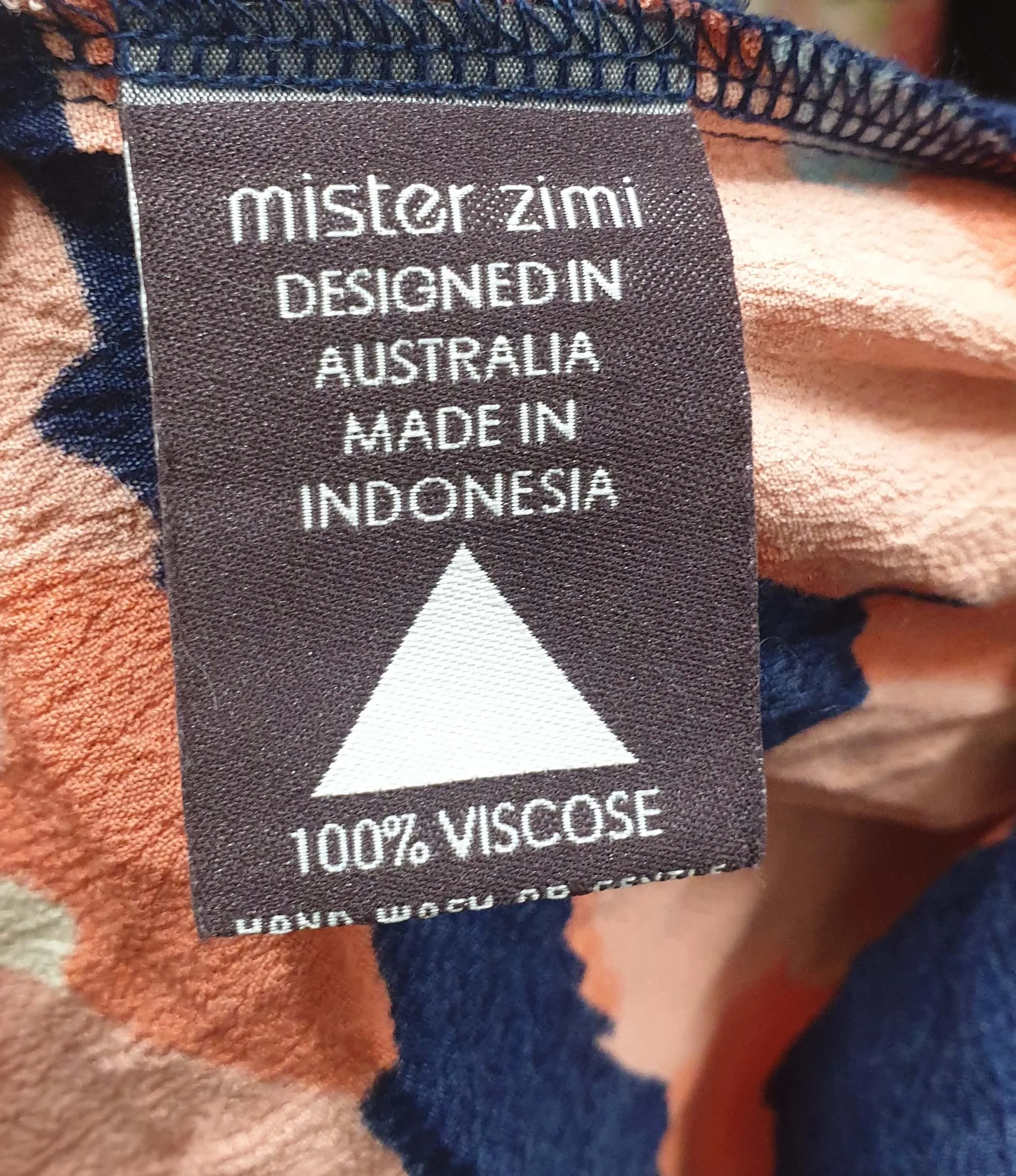 Mister Zimi sleeveless navy and pink floral maxi dress size 10
