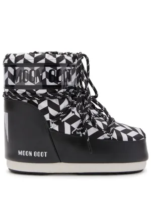 Moon Boot Icon geometric-pattern print boots