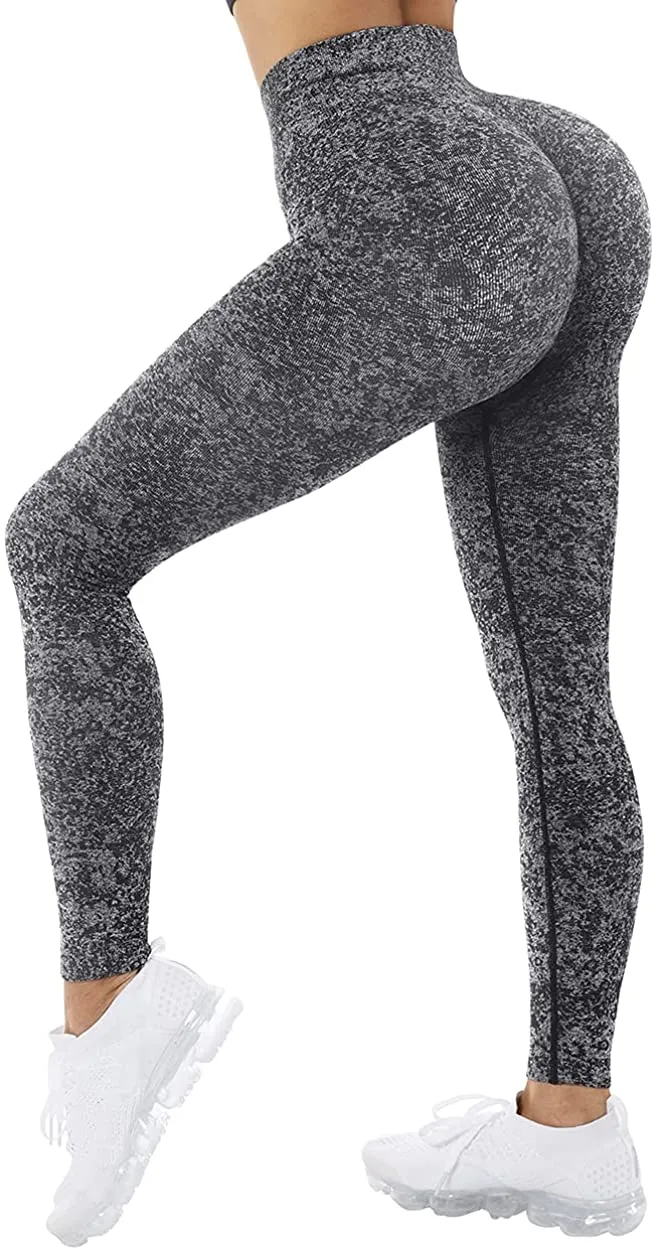 MOOSLOVER Seamless Butt Lifting Workout Leggings for Women High Waist Yoga Pants Compression Contour Tights