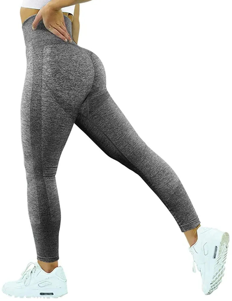 MOOSLOVER Seamless Butt Lifting Workout Leggings for Women High Waist Yoga Pants Compression Contour Tights