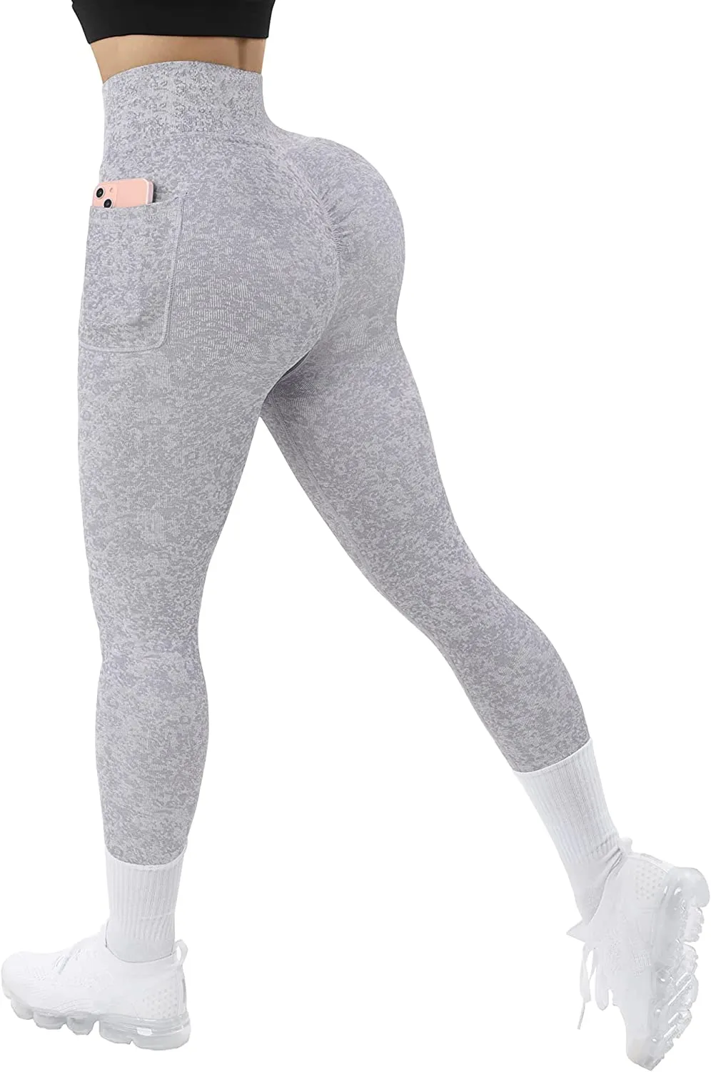 MOOSLOVER Seamless Butt Lifting Workout Leggings for Women High Waist Yoga Pants Compression Contour Tights