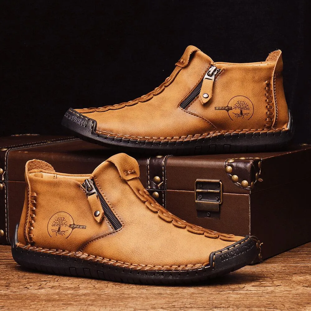 Mostelo®—Men Casual Handmade British Style Leather Shoes