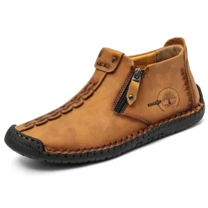 Mostelo®—Men Casual Handmade British Style Leather Shoes
