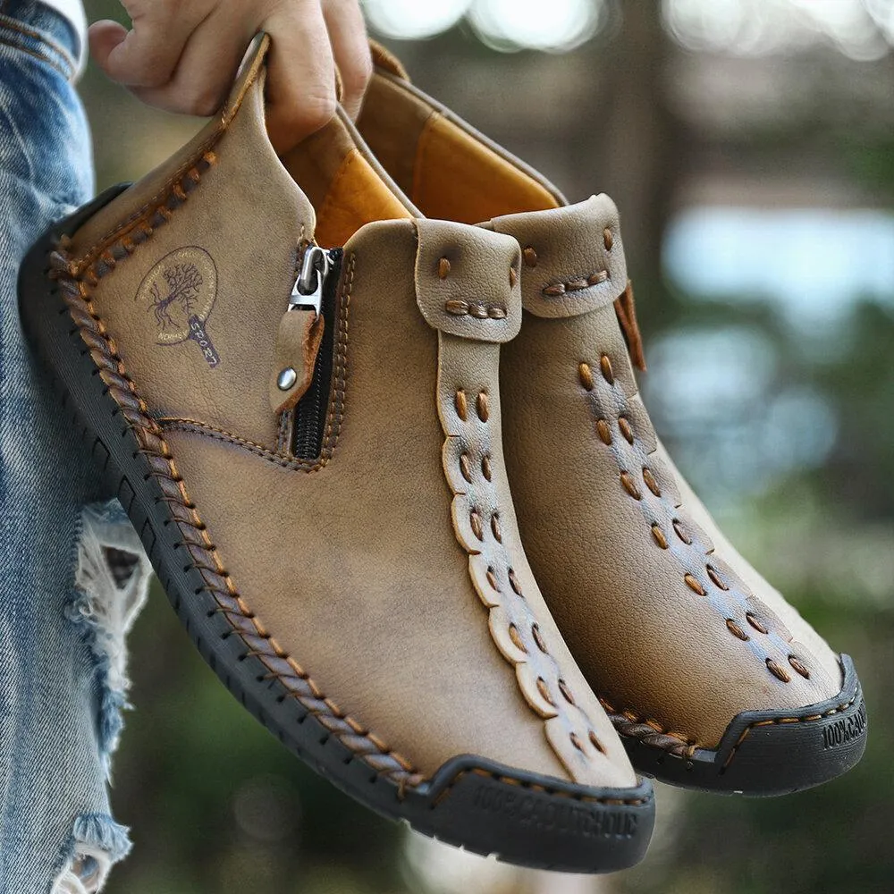 Mostelo®—Men Casual Handmade British Style Leather Shoes