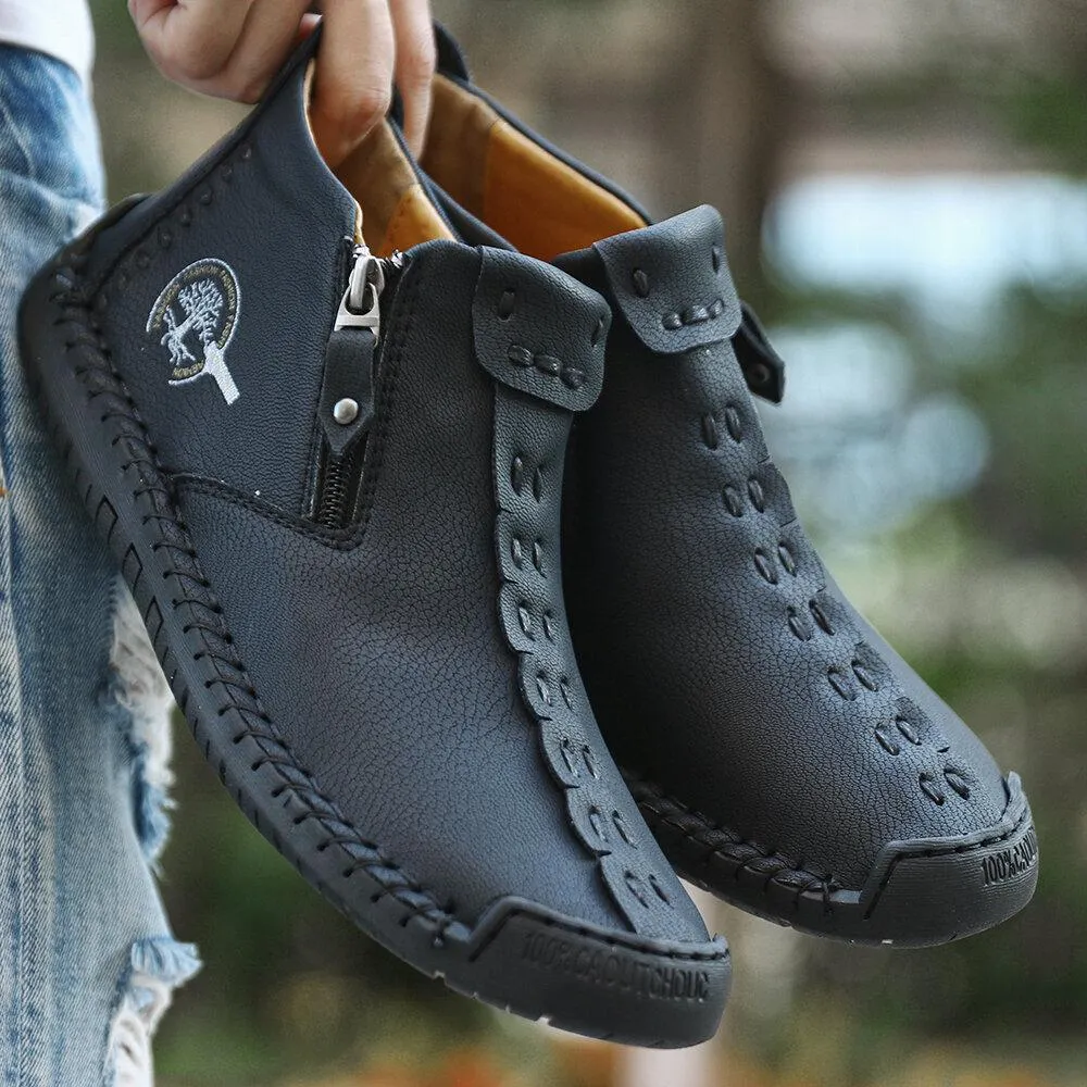 Mostelo®—Men Casual Handmade British Style Leather Shoes