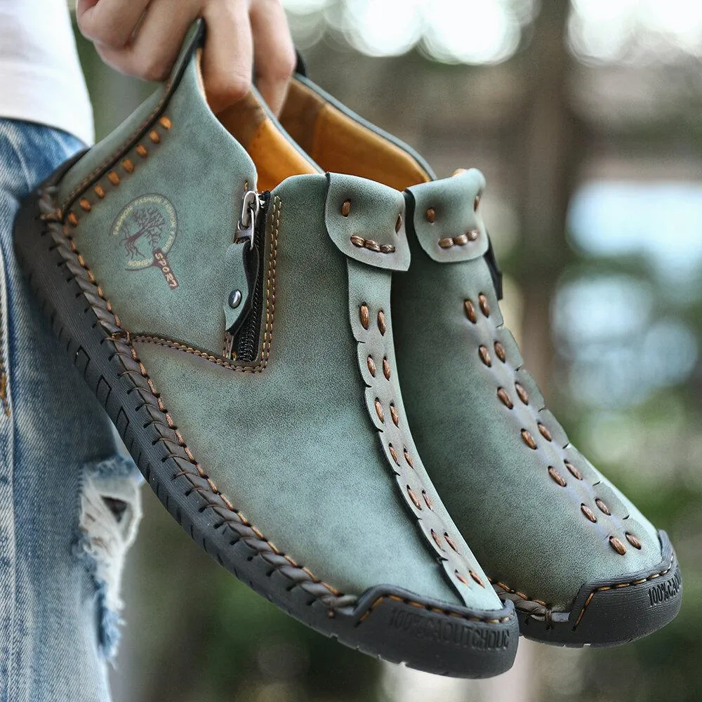 Mostelo®—Men Casual Handmade British Style Leather Shoes