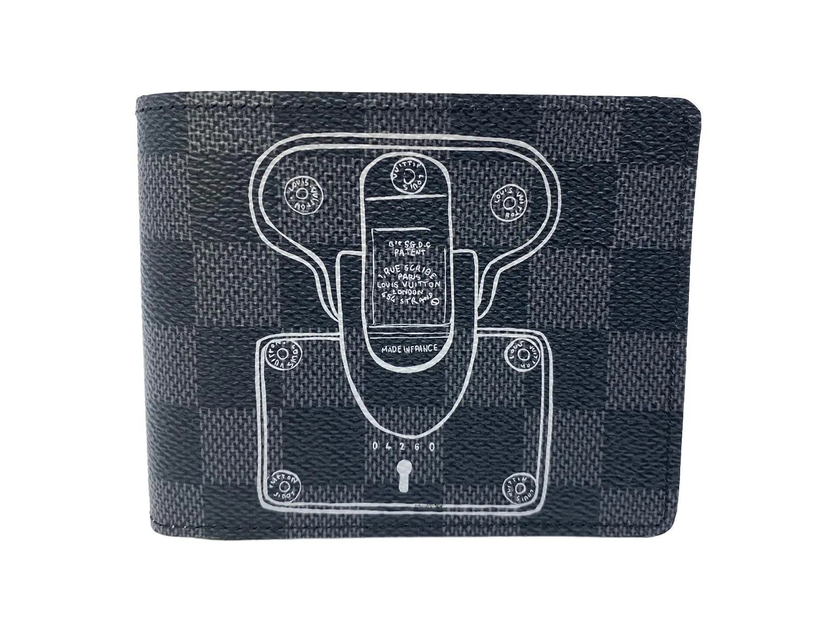 Multiple Wallet Damier Graphite Trunk & Lock