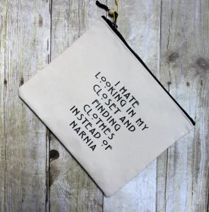 narnia closet - zip money makeup bag