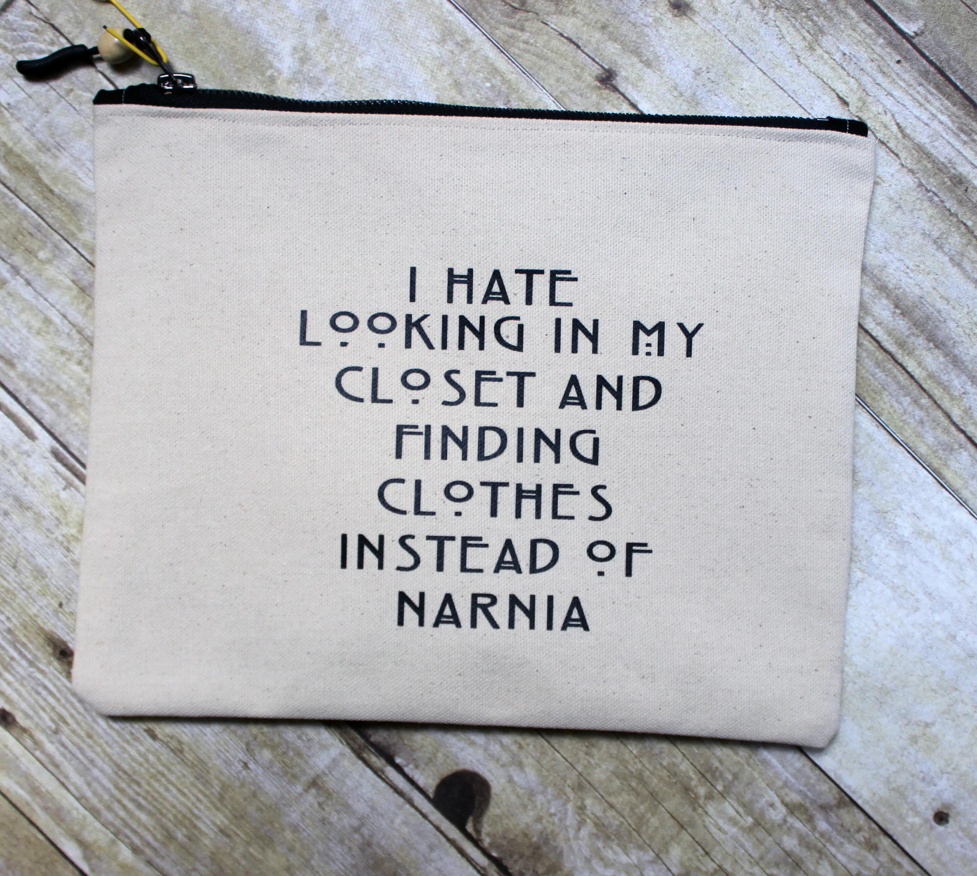 narnia closet - zip money makeup bag