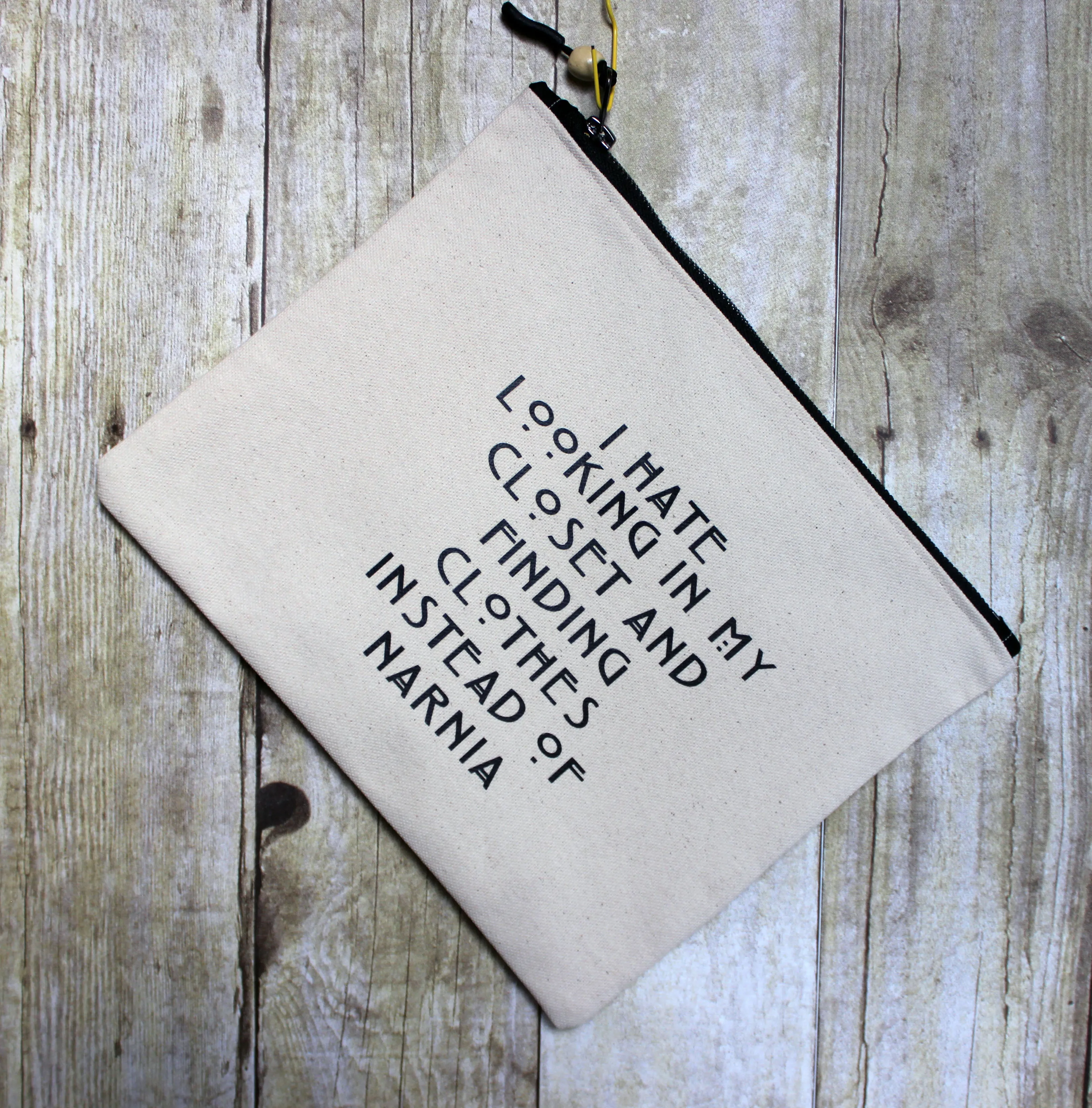 narnia closet - zip money makeup bag