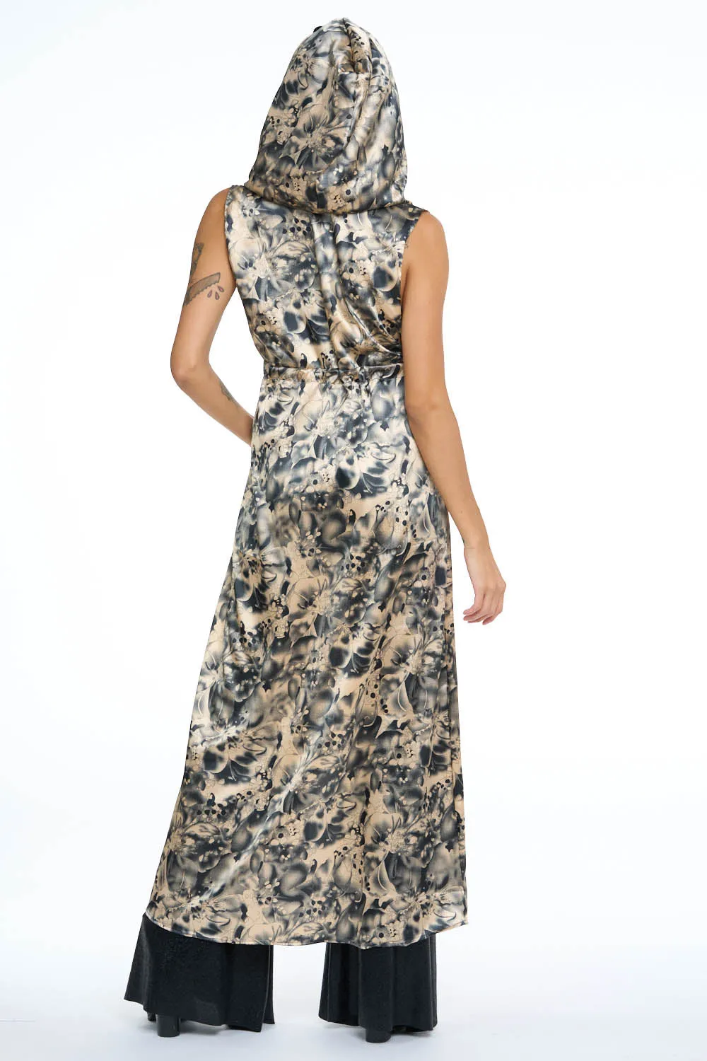 Navy Vinca Sleeveless Gemini Leisure Robe