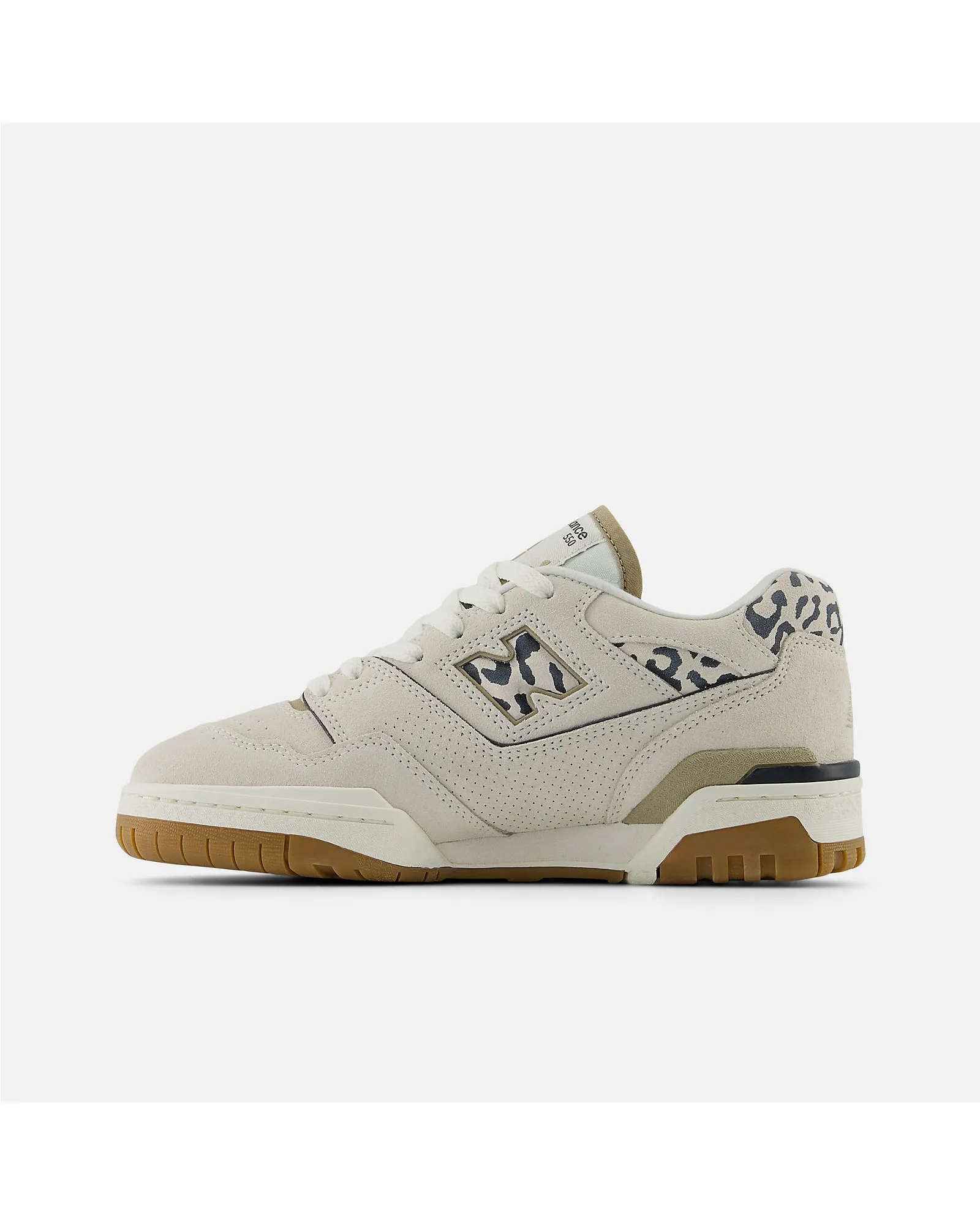 New Balance 550 Sneaker - Seasalt with Phantom/Leopard