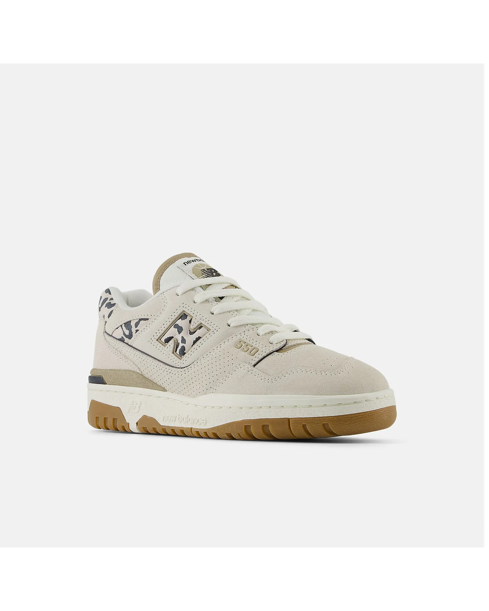 New Balance 550 Sneaker - Seasalt with Phantom/Leopard
