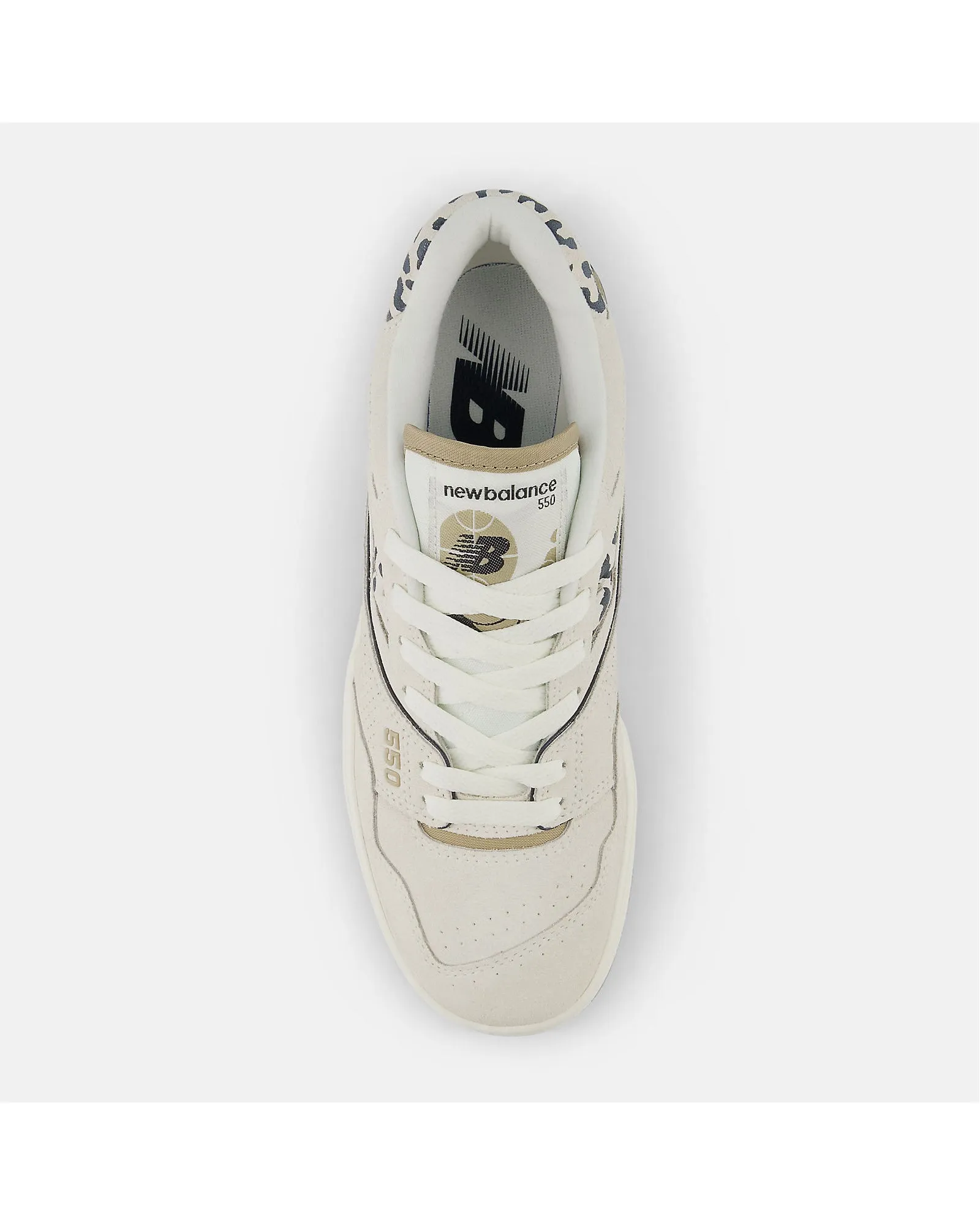 New Balance 550 Sneaker - Seasalt with Phantom/Leopard