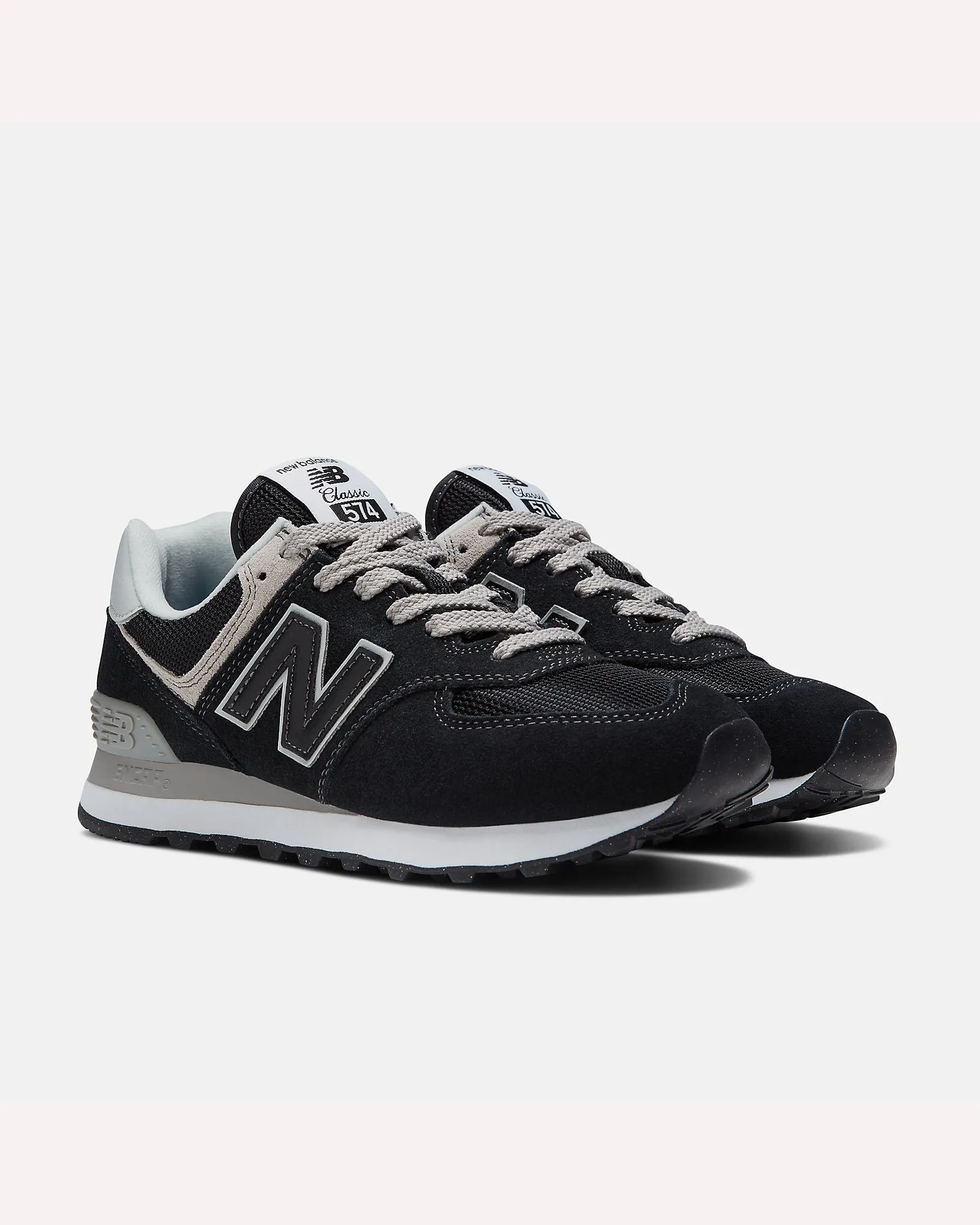 New Balance 574  Core Sneaker - Black  with White