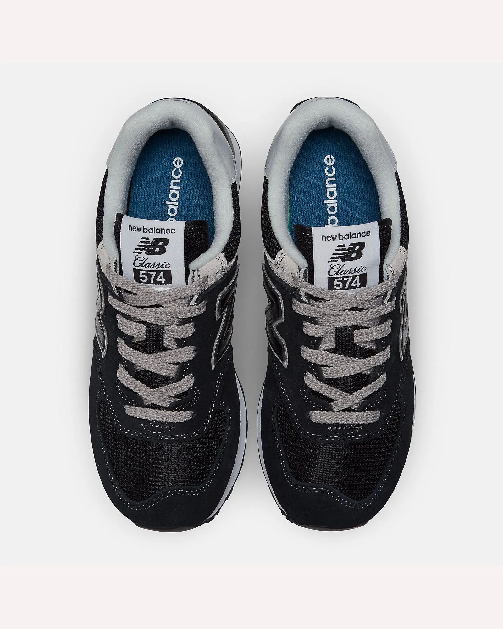 New Balance 574  Core Sneaker - Black  with White