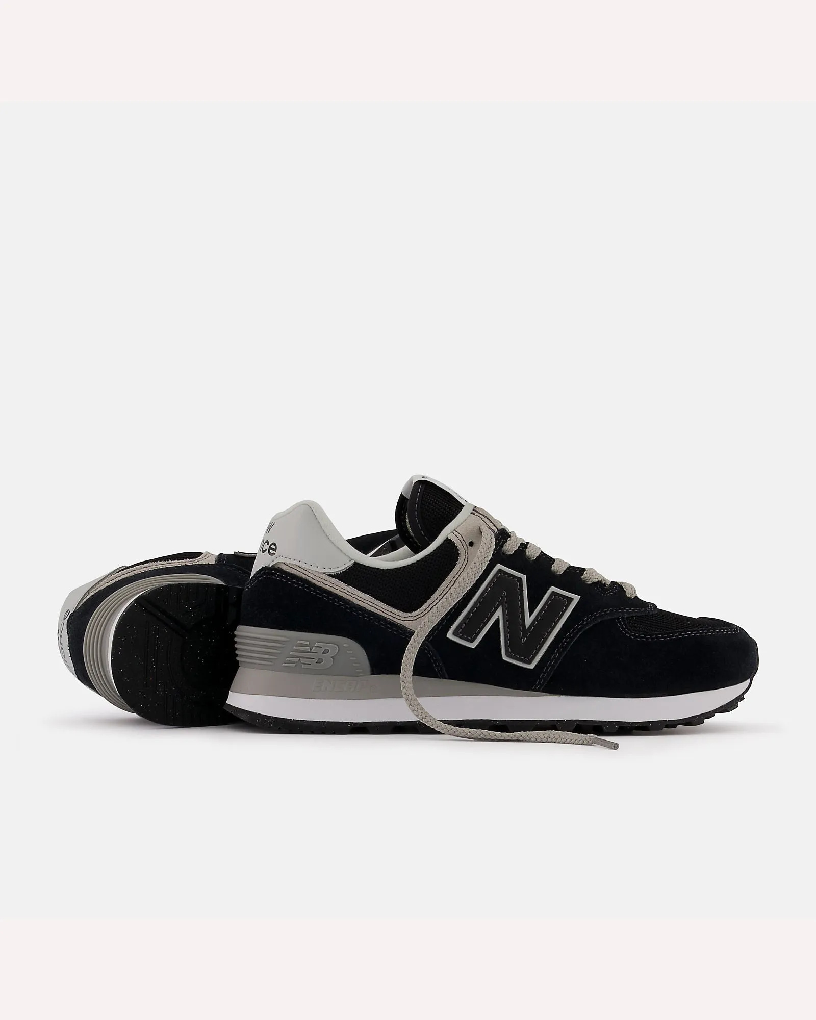 New Balance 574  Core Sneaker - Black  with White