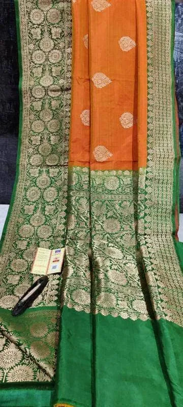 New Exclusive Pure Banarasi Handloom Khaddi Katan Silk Saree