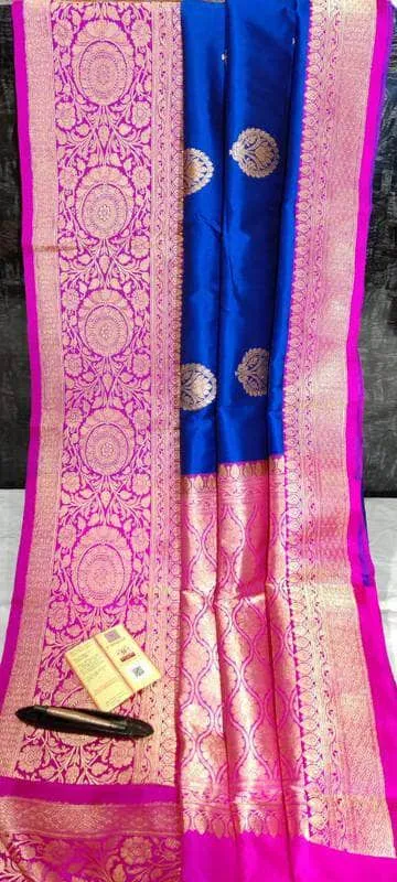 New Exclusive Pure Banarasi Handloom Khaddi Katan Silk Saree