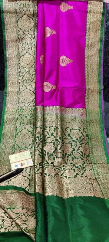 New Exclusive Pure Banarasi Handloom Khaddi Katan Silk Saree