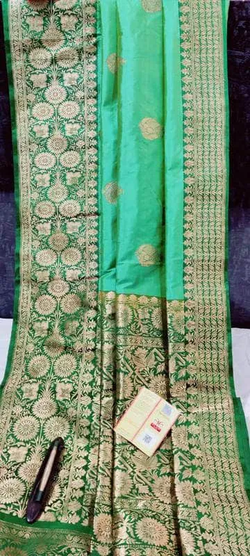New Exclusive Pure Banarasi Handloom Khaddi Katan Silk Saree