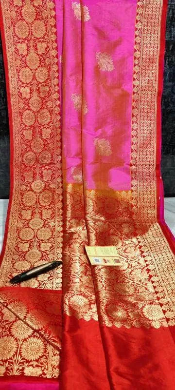 New Exclusive Pure Banarasi Handloom Khaddi Katan Silk Saree