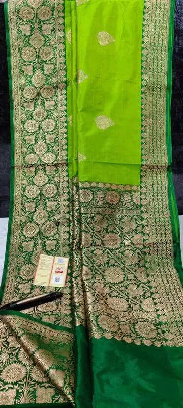 New Exclusive Pure Banarasi Handloom Khaddi Katan Silk Saree