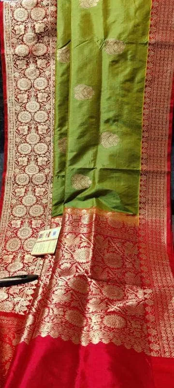 New Exclusive Pure Banarasi Handloom Khaddi Katan Silk Saree