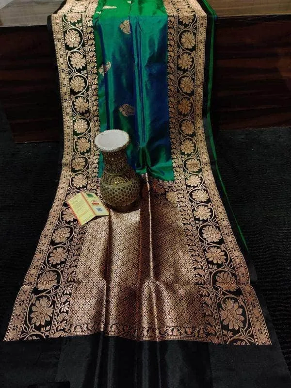 New Exclusive Pure Banarasi Handloom Khaddi Katan Silk Saree