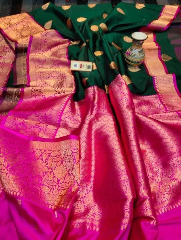 New Exclusive Pure Banarasi Handloom Khaddi Katan Silk Saree
