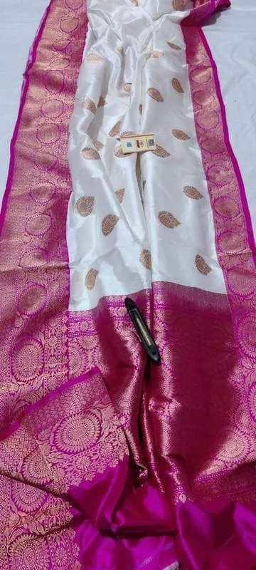 New Exclusive Pure Banarasi Handloom Khaddi Katan Silk Saree