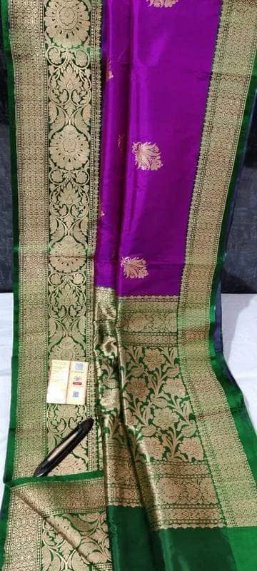 New Exclusive Pure Banarasi Handloom Khaddi Katan Silk Saree