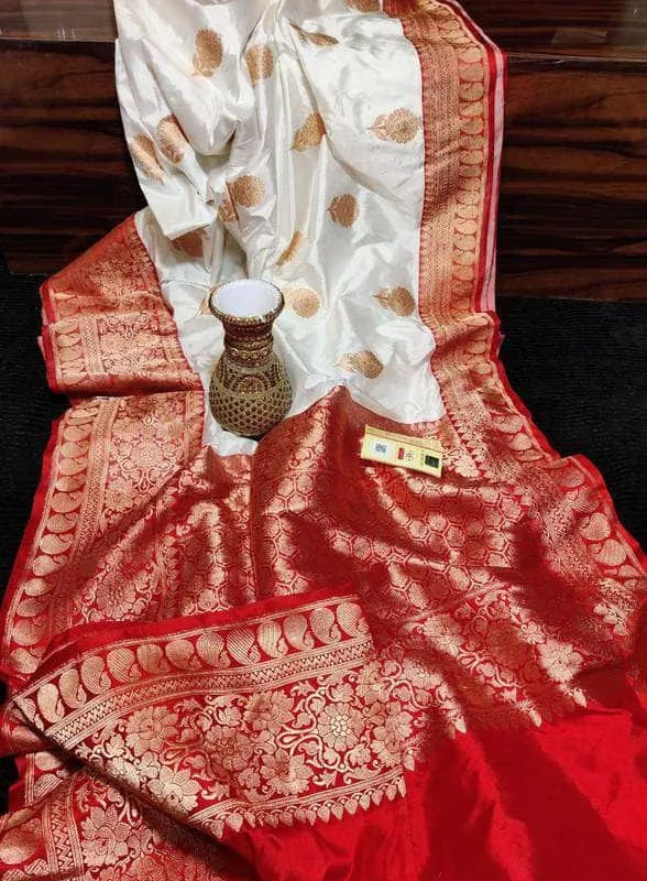New Exclusive Pure Banarasi Handloom Khaddi Katan Silk Saree