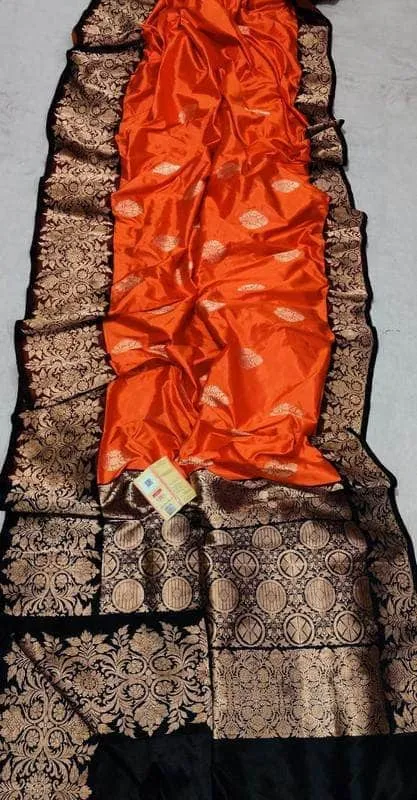 New Exclusive Pure Banarasi Handloom Khaddi Katan Silk Saree