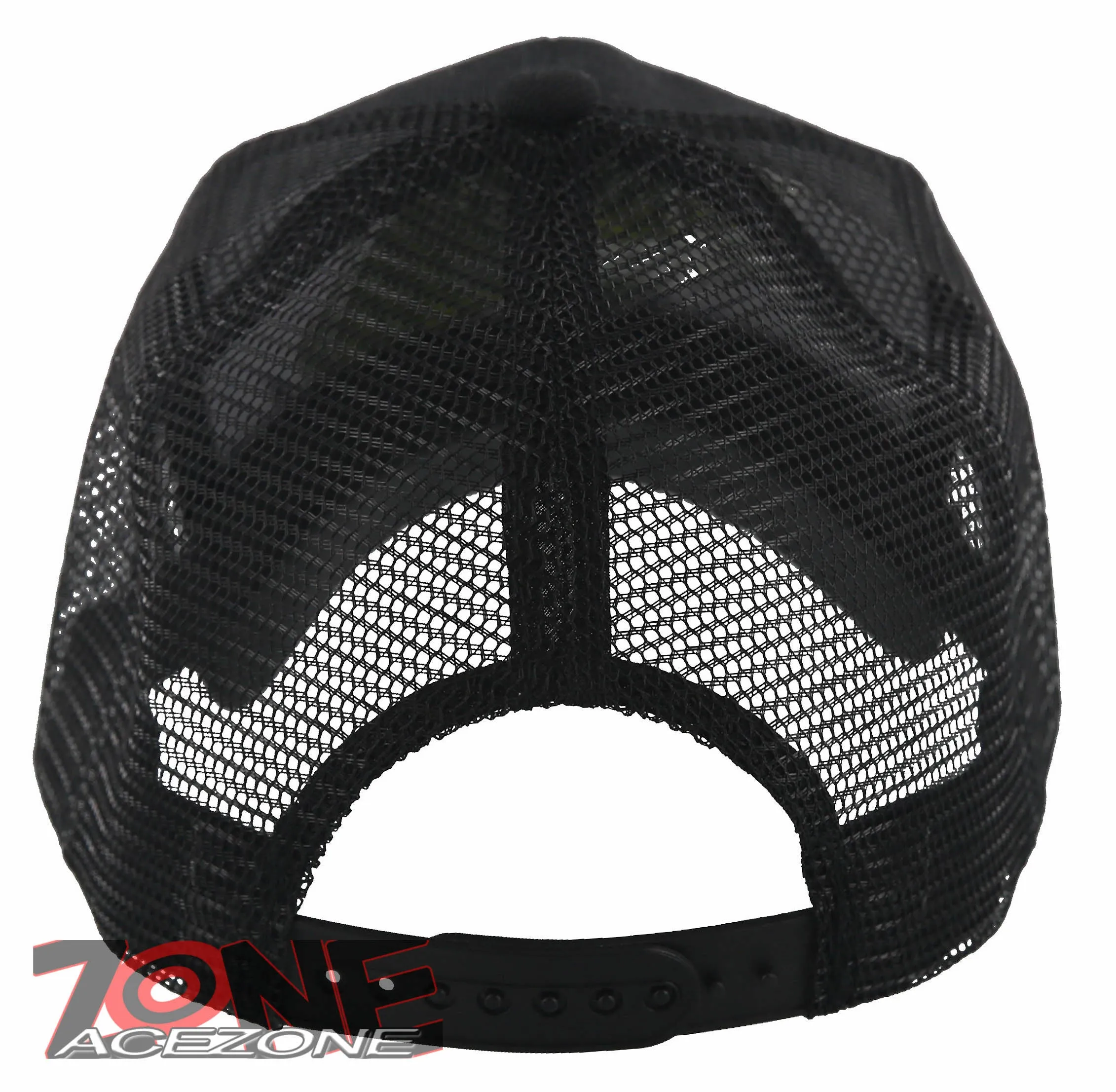 NEW! MESH BIG BASS FISHING OUTDOOR SPORTS BALL CAP HAT BLACK