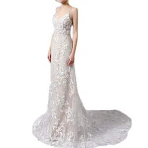 New Sling Lace Trailing Wedding Dress