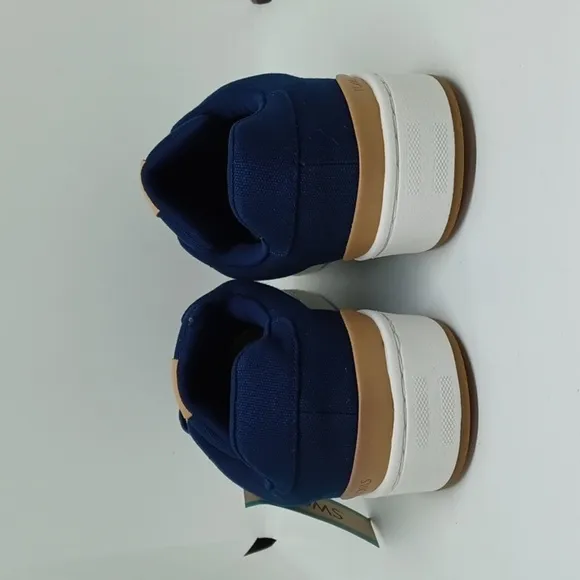 New Toms Men's Trvl Lite Sneaker Navy Canvas Sz 11.5