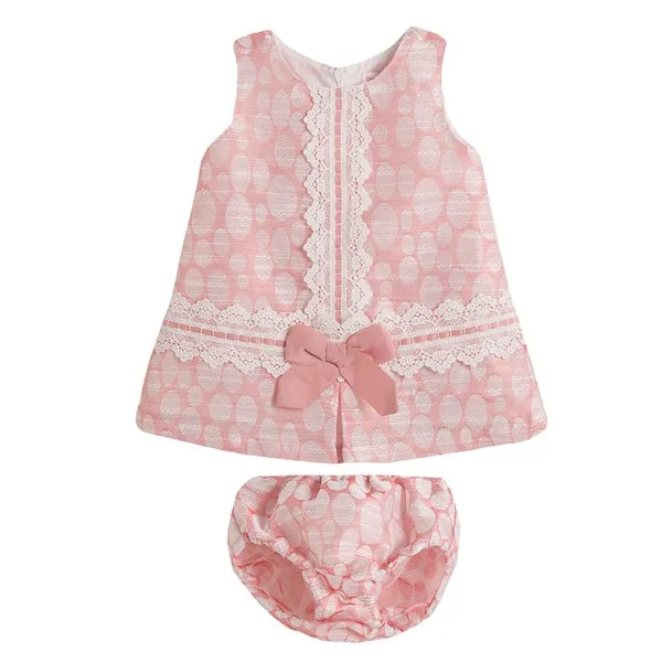 Newness Pink Circles Baby Girl's Dress