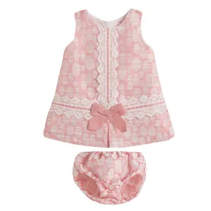 Newness Pink Circles Baby Girl's Dress