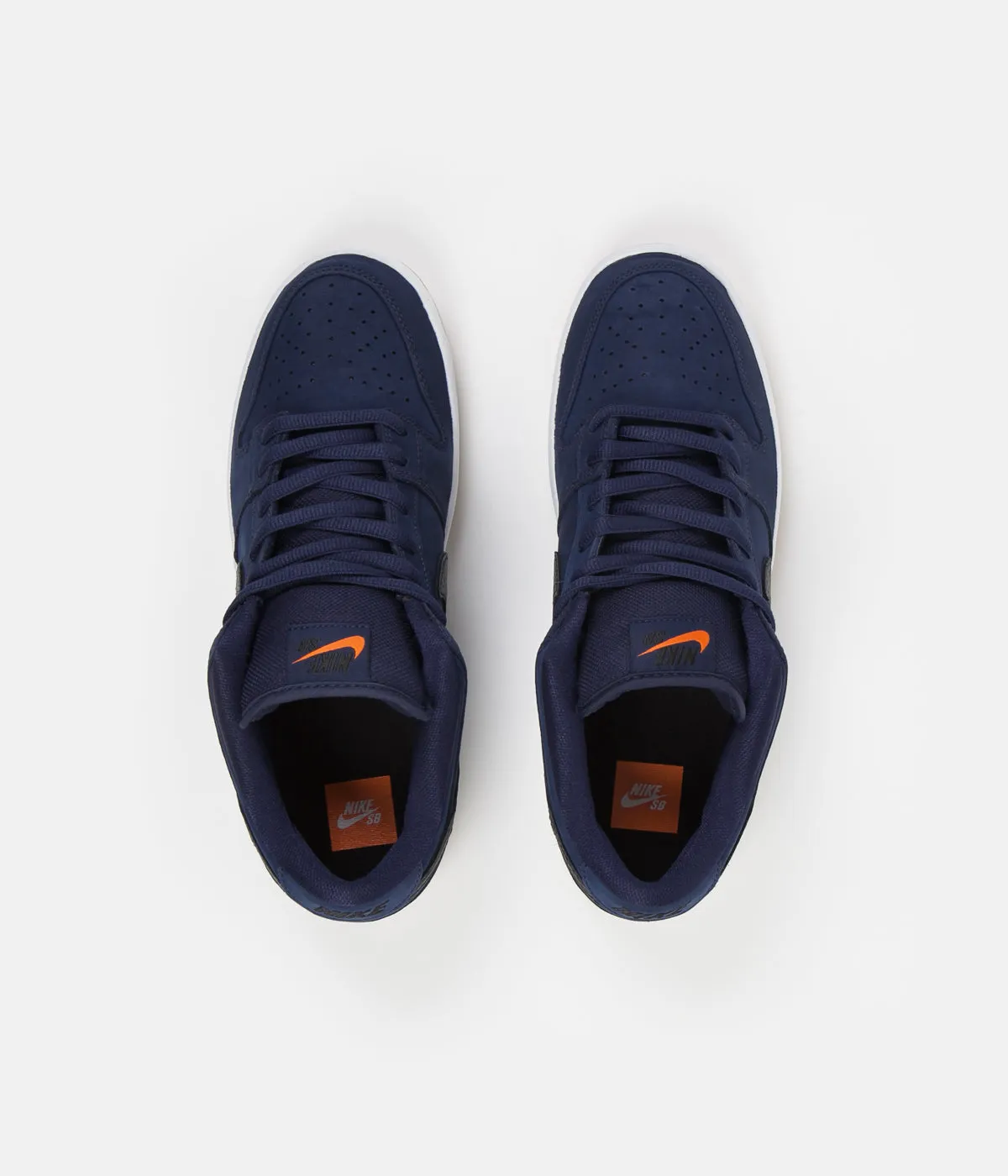 Nike SB Orange Label Dunk Low Pro Shoes - Midnight Navy / Black - Midnight Navy