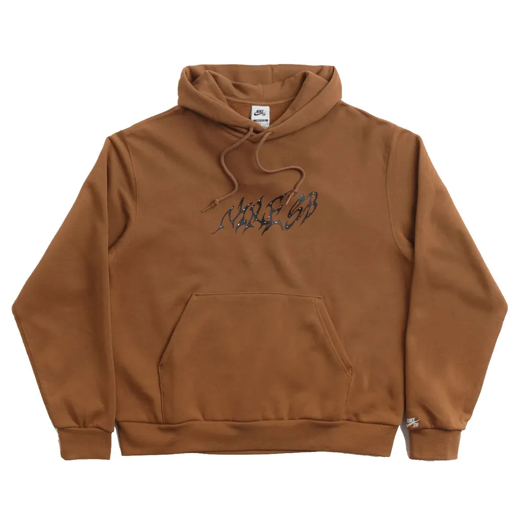 NIKE SB STALLION FLEECE HOOD - LT BRITISH TAN/WHITE