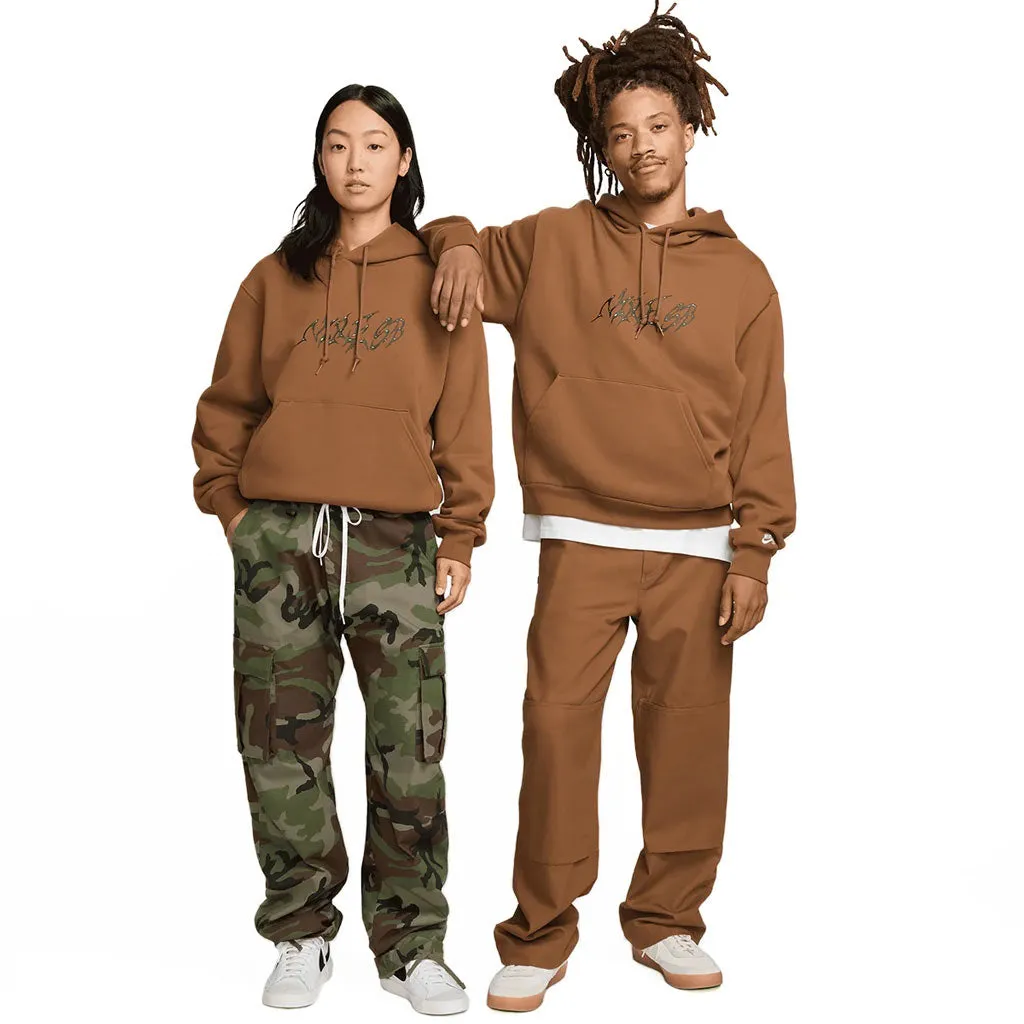NIKE SB STALLION FLEECE HOOD - LT BRITISH TAN/WHITE