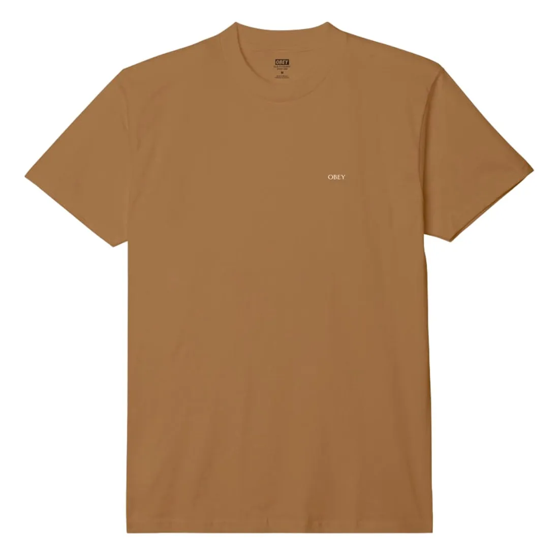 Obey Geometric Power Canvas T-Shirt - Brown Sugar