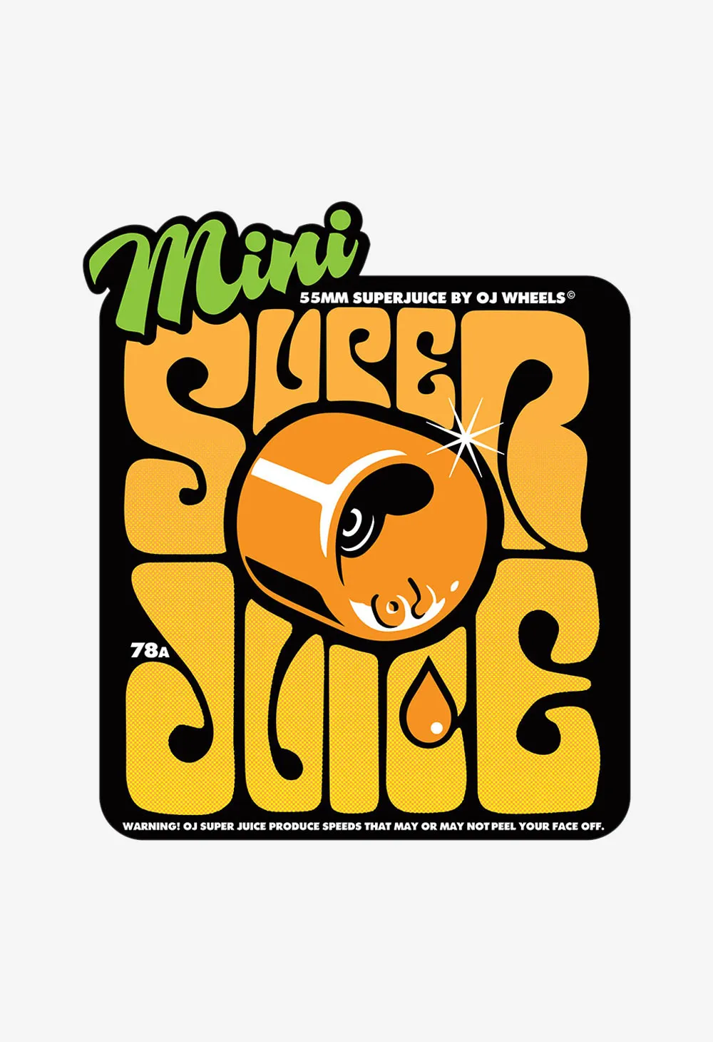 OJ WHEELS 55MM MINI SUPER JUICE GREEN 78A