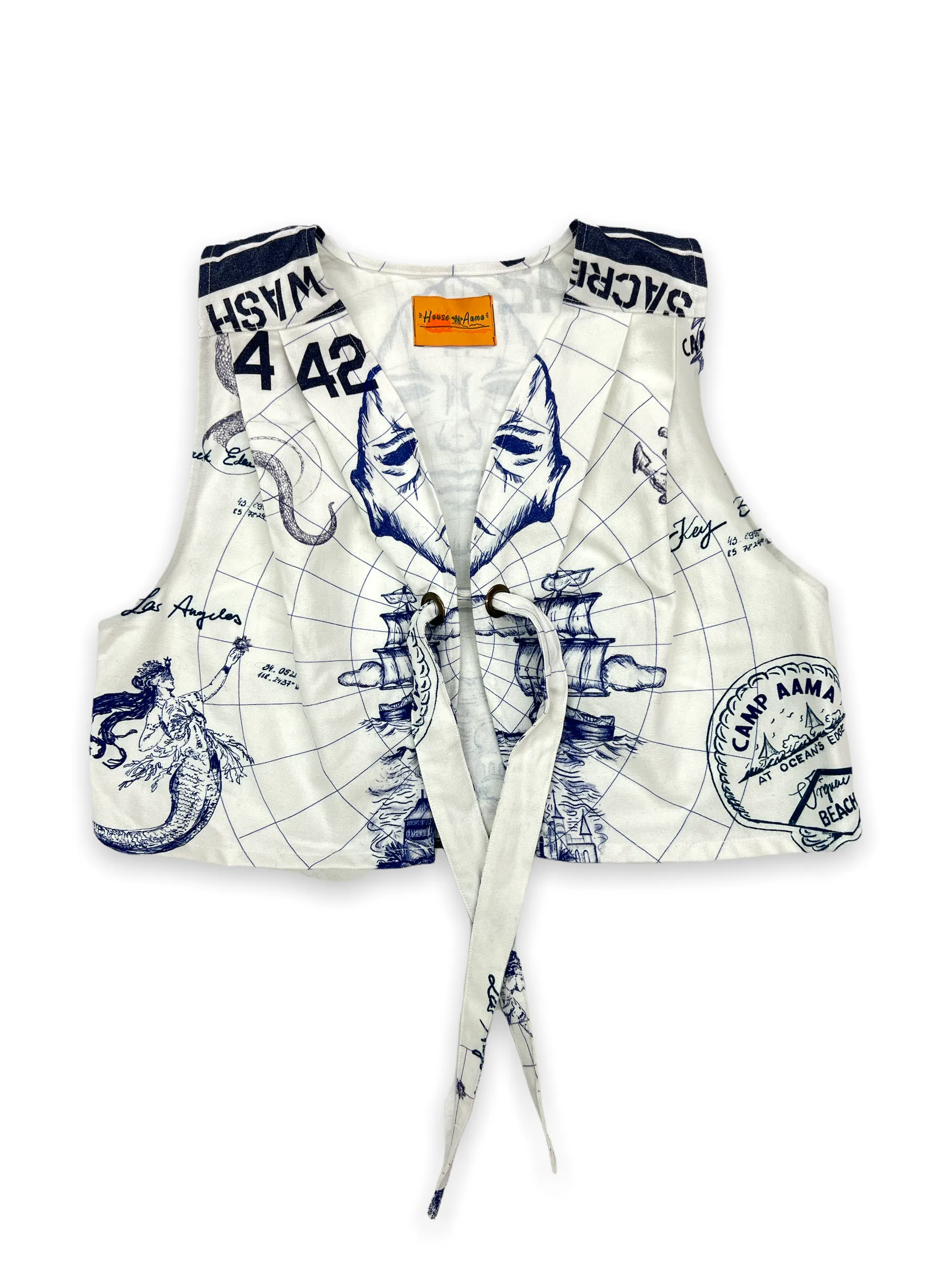 Olokun Kingdom Canvas Vest with Brass Grommets