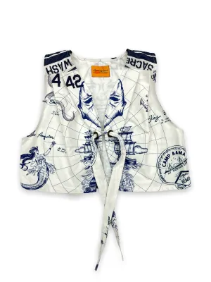 Olokun Kingdom Canvas Vest with Brass Grommets
