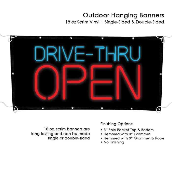 Outdoor Hanging Banners - Mesh & Scrim