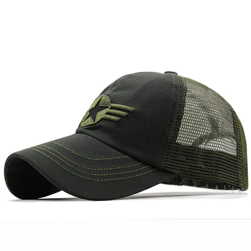 Outdoor Mesh Mountaineering Army Fan Cap