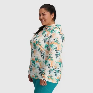 Outdoor Research Echo Printed Womens Plus Hooded Top
