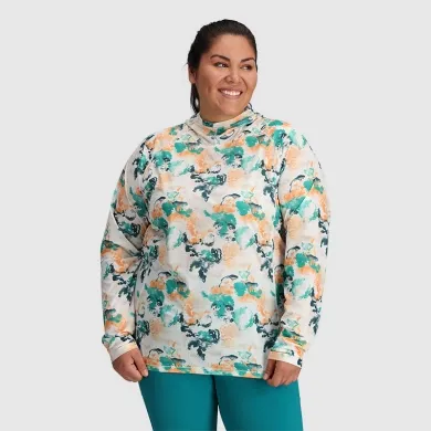 Outdoor Research Echo Printed Womens Plus Hooded Top
